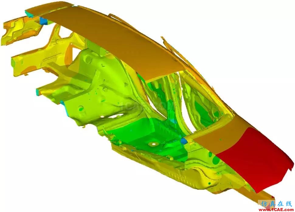 汽車車身烘干/涂裝工藝流程分析ansys結(jié)果圖片4