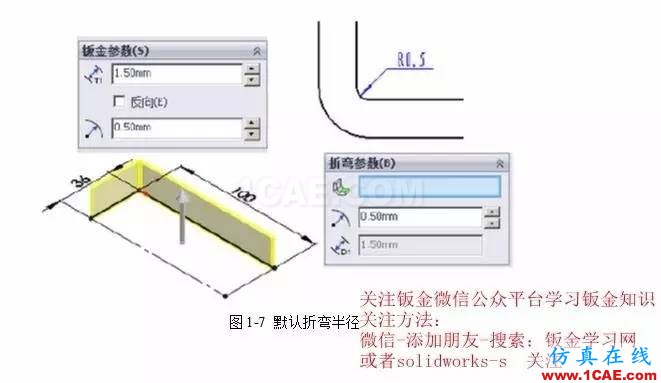 solidWorks?鈑金零件設(shè)計教程之一，必須的收藏！solidworks simulation技術(shù)圖片8