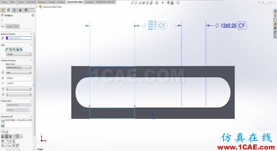 SolidWorks MBD:符合ASME Y14.5-2009標準的連續(xù)特征公差標注solidworks simulation應(yīng)用技術(shù)圖片2