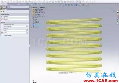 『實用技巧』SolidWorks最簡單的彈簧畫法教程solidworks simulation技術圖片2