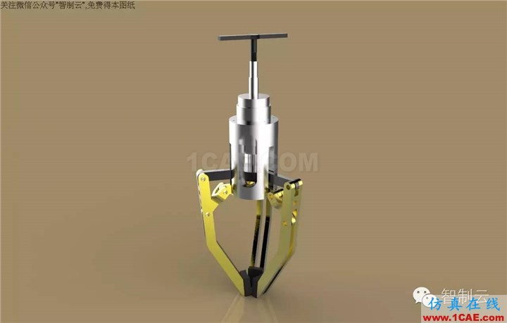 【工程機械】三爪夾持器三維建模圖紙 solidworks設(shè)計下載solidworks simulation應(yīng)用技術(shù)圖片2