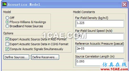 Ansys Fluent 聲比擬模型（F-W-H）使用方法介紹fluent分析案例圖片5