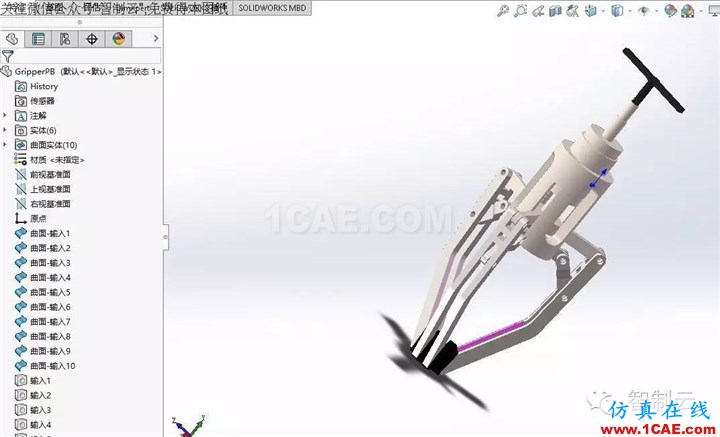 【工程機械】三爪夾持器三維建模圖紙 solidworks設(shè)計下載solidworks simulation應(yīng)用技術(shù)圖片4