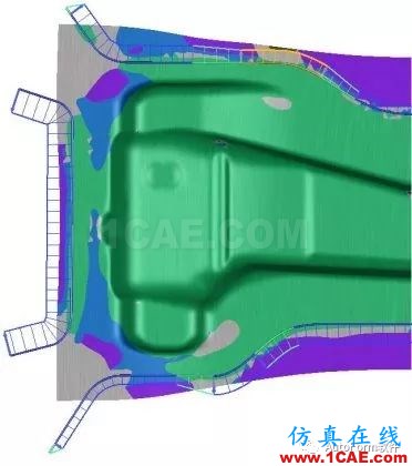 【autoform技術(shù)案例】以B柱為例進(jìn)行系統(tǒng)性拉延筋設(shè)計(jì)autoform分析案例圖片8