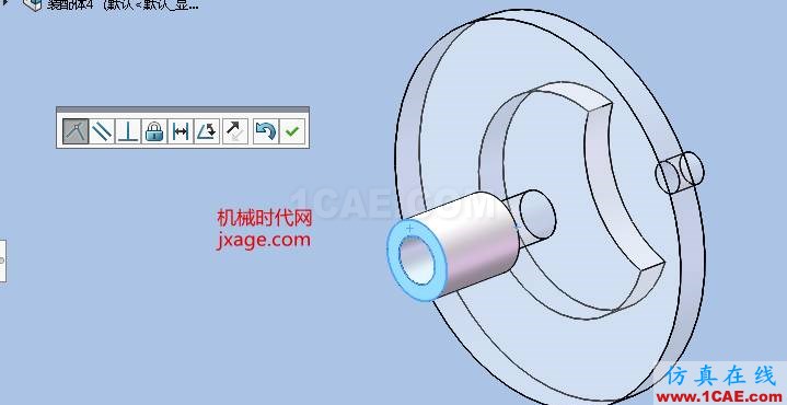 Solidworks電影抓片機構(gòu)仿真solidworks simulation分析案例圖片3