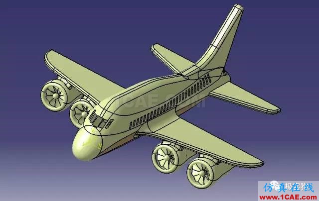 【飛行模型】航空飛機表面外形3D圖紙 CATIA設(shè)計 IGS格式Catia分析圖片1