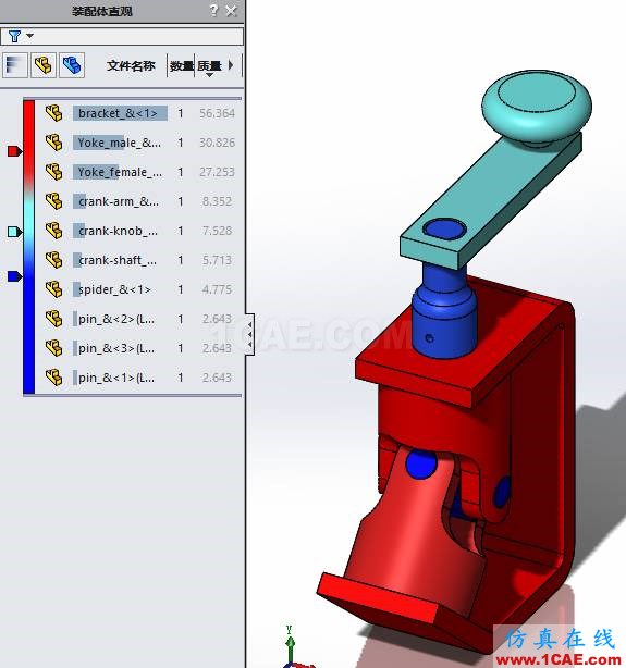 SOLIDWORKS裝配體中快速更改所有零件顏色solidworks simulation培訓(xùn)教程圖片5