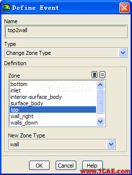 利用FLUENT中EVENT功能實現(xiàn)計算過程中邊界類型轉(zhuǎn)換fluent分析圖片19