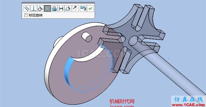 Solidworks電影抓片機構(gòu)仿真solidworks simulation分析案例圖片4