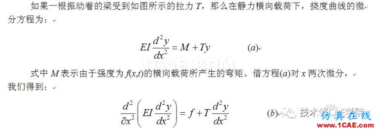 【干貨】軸力對簡支梁模態(tài)的影響——預(yù)應(yīng)力模態(tài)ansys培訓(xùn)的效果圖片2